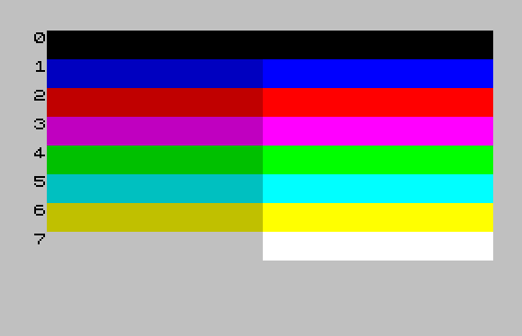  Gama de colores del Spectrum 
