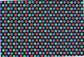 Trama de subpíxeles RGB que forman un pixel 